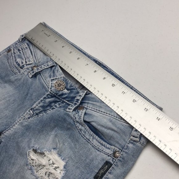 PREMIUM SILVER CAMDEN SKINNY JEANS 26x30 FACTORY LACE 😎 - Picture 12 of 14